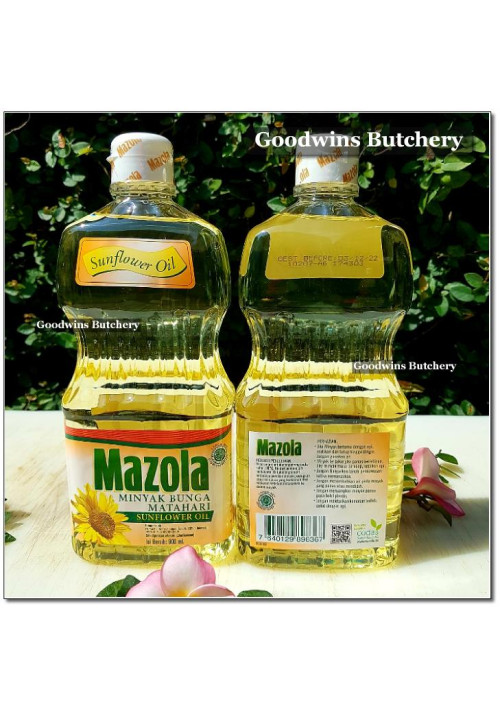 Oil Mazola Switzerland SUNFLOWER OIL minyak biji bunga matahari 900ml